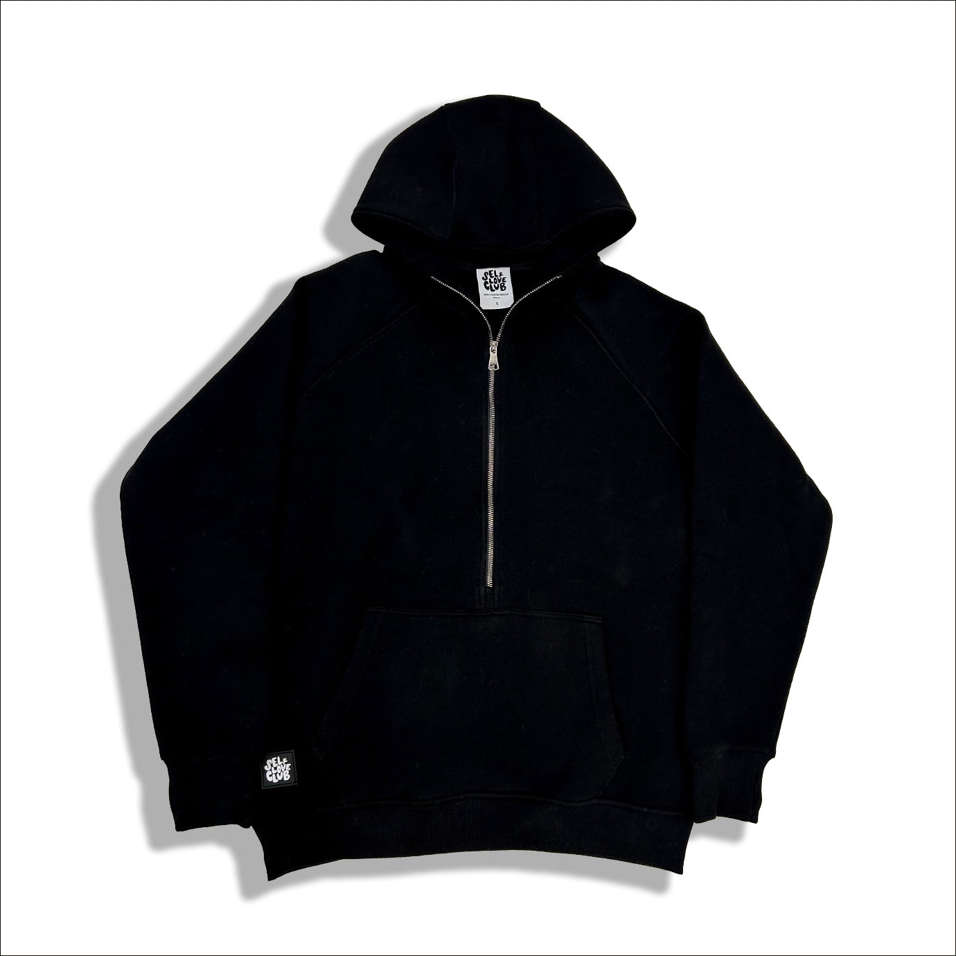 Black Half Zip Hoodie