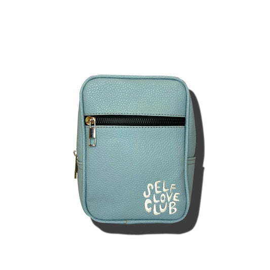 Leather baby blue 5-in-1 bag