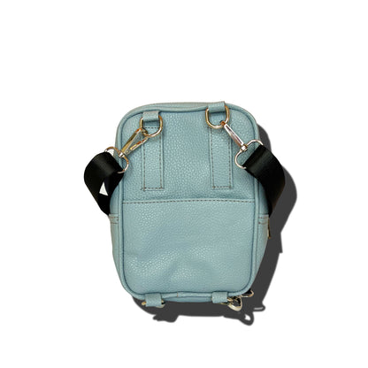 Leather baby blue 5-in-1 bag